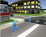 City ambulance driving HTML5 Spiel