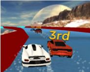 Water slide car stunt racing game 3d HTML5 Spiel