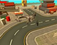 Monster dinosaur rampage city attack 3d Spiel