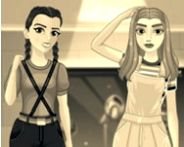 Max and Eleven bff strange dressup HTML5 Spiel