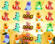 Colorful dinosaurs match 3 Arcade Spiel