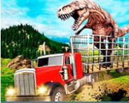 Jurassic dino transport truck HTML5 Spiel
