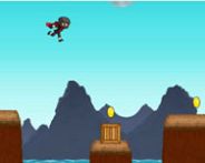 Ninja run double jump version HTML5 Spiel