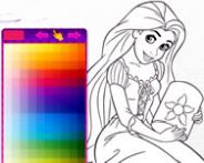 Amazing princess coloring book HTML5 Spiel