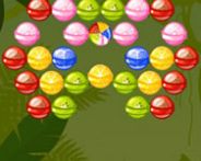 Bubble shooter fruits candies HTML5 Spiel