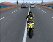 Highway traffic bike stunts Jump and Run Spiel