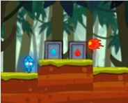 Red boy and Blue girl forest adventure Jump and Run Spiel