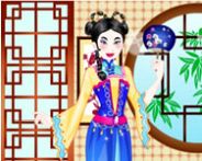 Chinese princess wedding dress up HTML5 Spiel