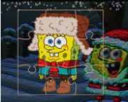 Spongebob winter puzzle Mdchen