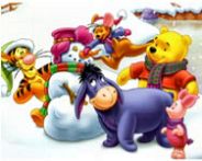 Winnie the Pooh christmas jigsaw puzzle Mdchen