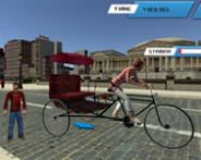 City public cycle rickshaw driving simulator Plattform