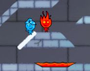 Fireboy and Watergirl 3 in the ice temple game HTML5 Spiel