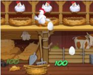 Angry chicken egg madness HTML5 Spiel