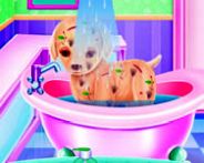 Baby Elsa puppy surgery HTML5 Spiel