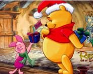 Winnie the Pooh christmas jigsaw puzzle 2 Tier