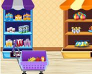 Kids go shopping supermarket WebGL Spiel