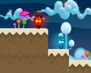 Redboy and Bluegirl 4 candy worlds HTML5 Spiel