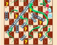 Snakes and ladders the game Zu Zweit